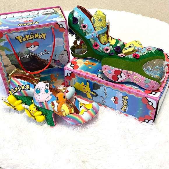 SOLD Dolls Kill X Irregular Choice Journey On Wedge Pokémon globe shoes - Picture 11 of 16